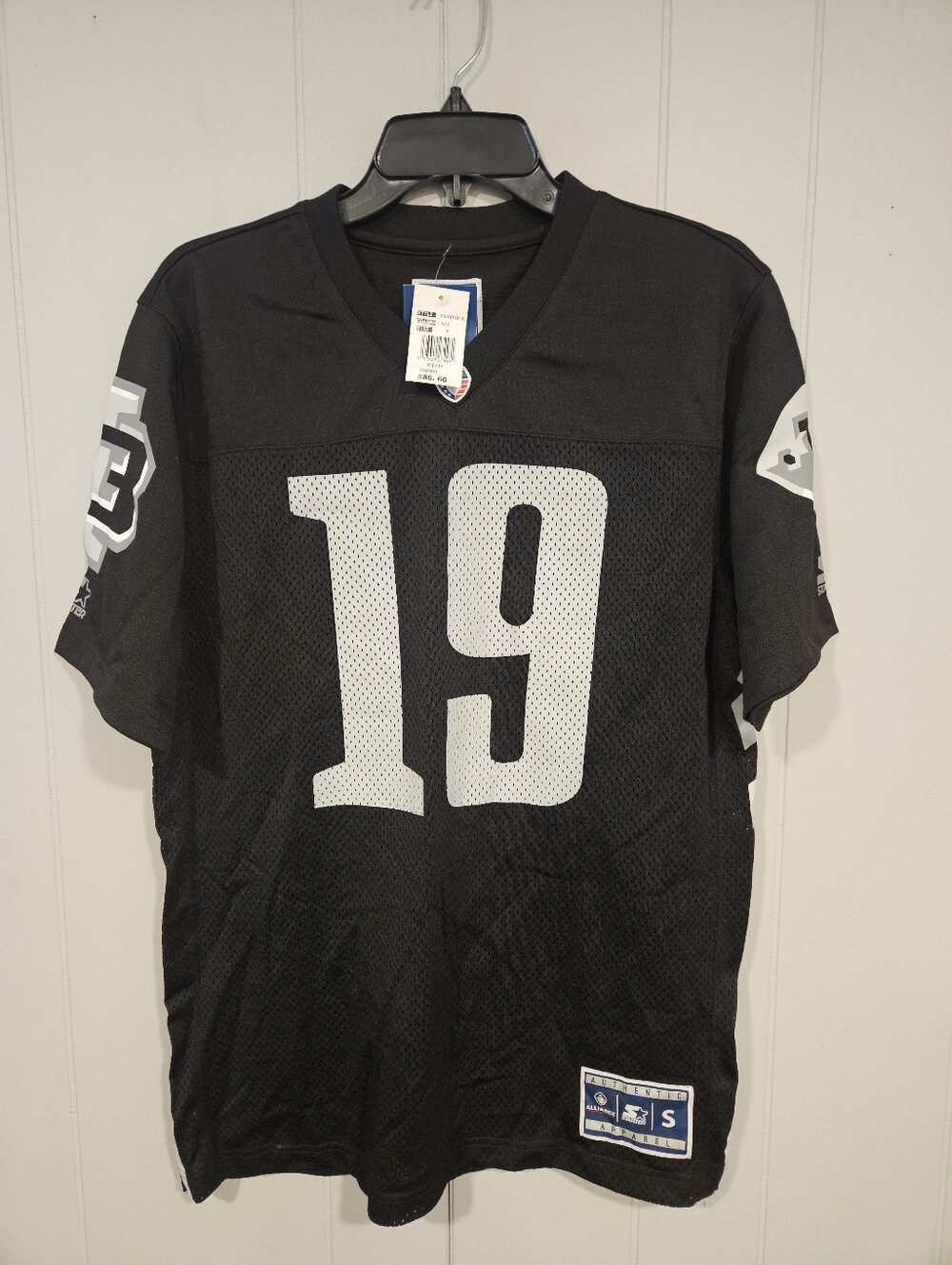 Birmingham Iron AAF Football Men's Size Small Starter Jersey #19 Iron NWT